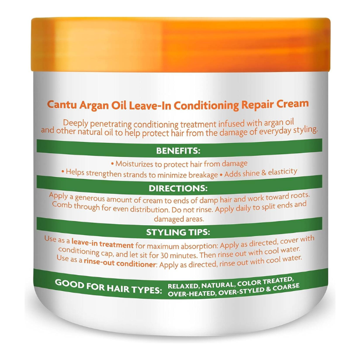 Cantu Argan Oil Leave-In Conditioning Repair Cream 453gm