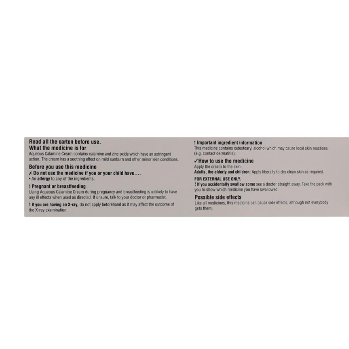Care Plus Aqueous Calamine Cream 100 ml Tube