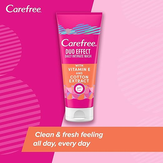 Carefree Duo Effect Daily Intimate Wash with Vitamin E 200ml
