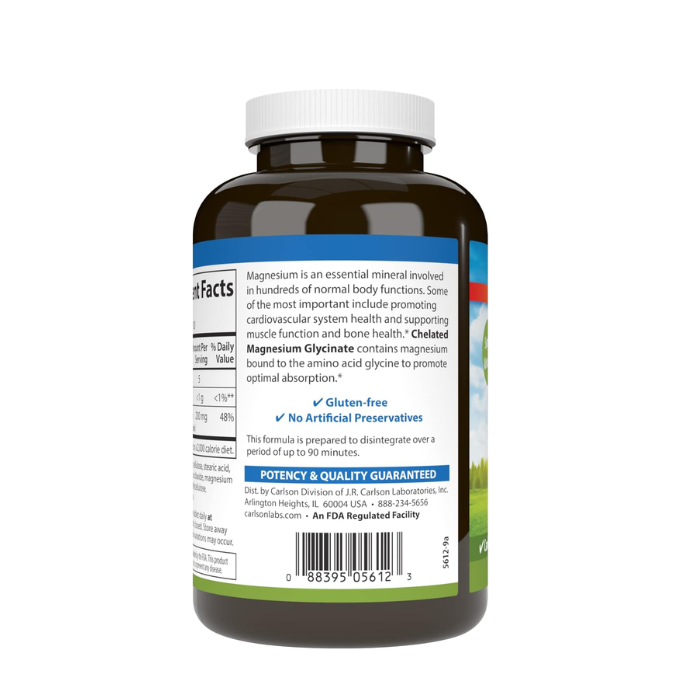 Carlson Chelated Magnesium 200Mg 90 Tabs