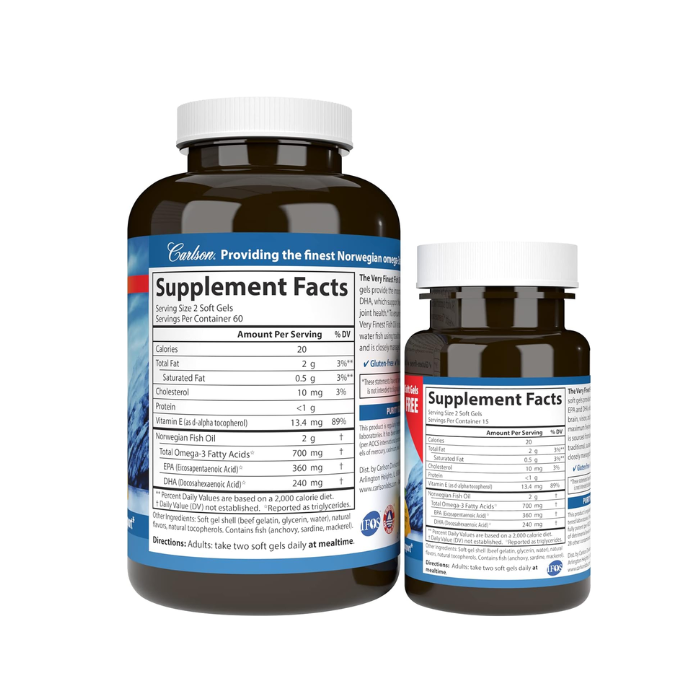 Carlson Fish Oil Lemon 120+30 Softgels