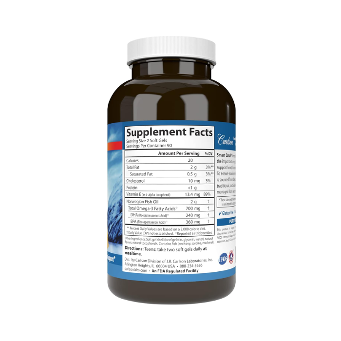Carlson Smart Catch Omega-3 90 Softgels