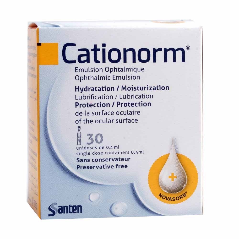 Cationorm Eye Drops 30 Single Dose Containers 0.4ml