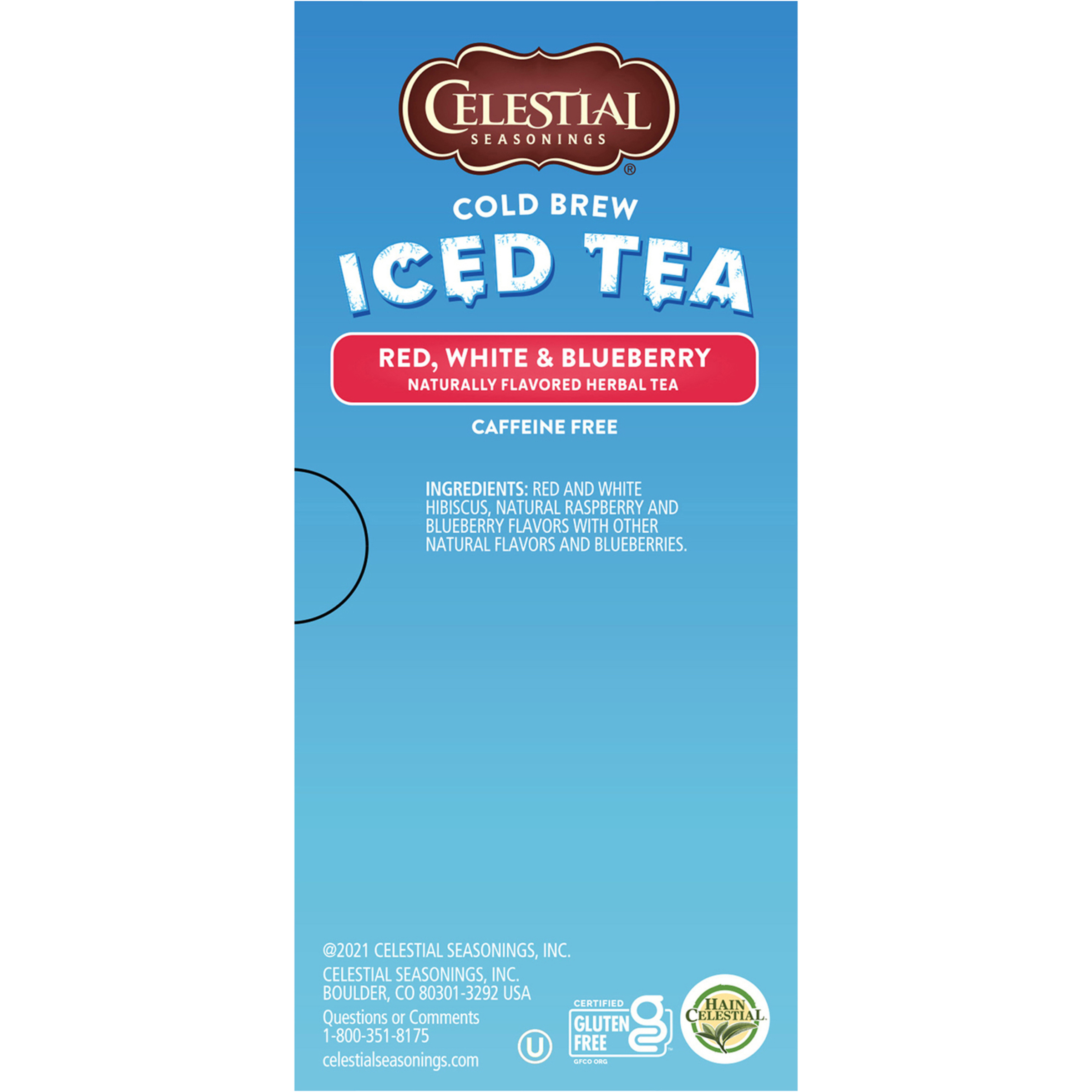 Celestial Seasonings Cold Brew Tea Blueberry 18s