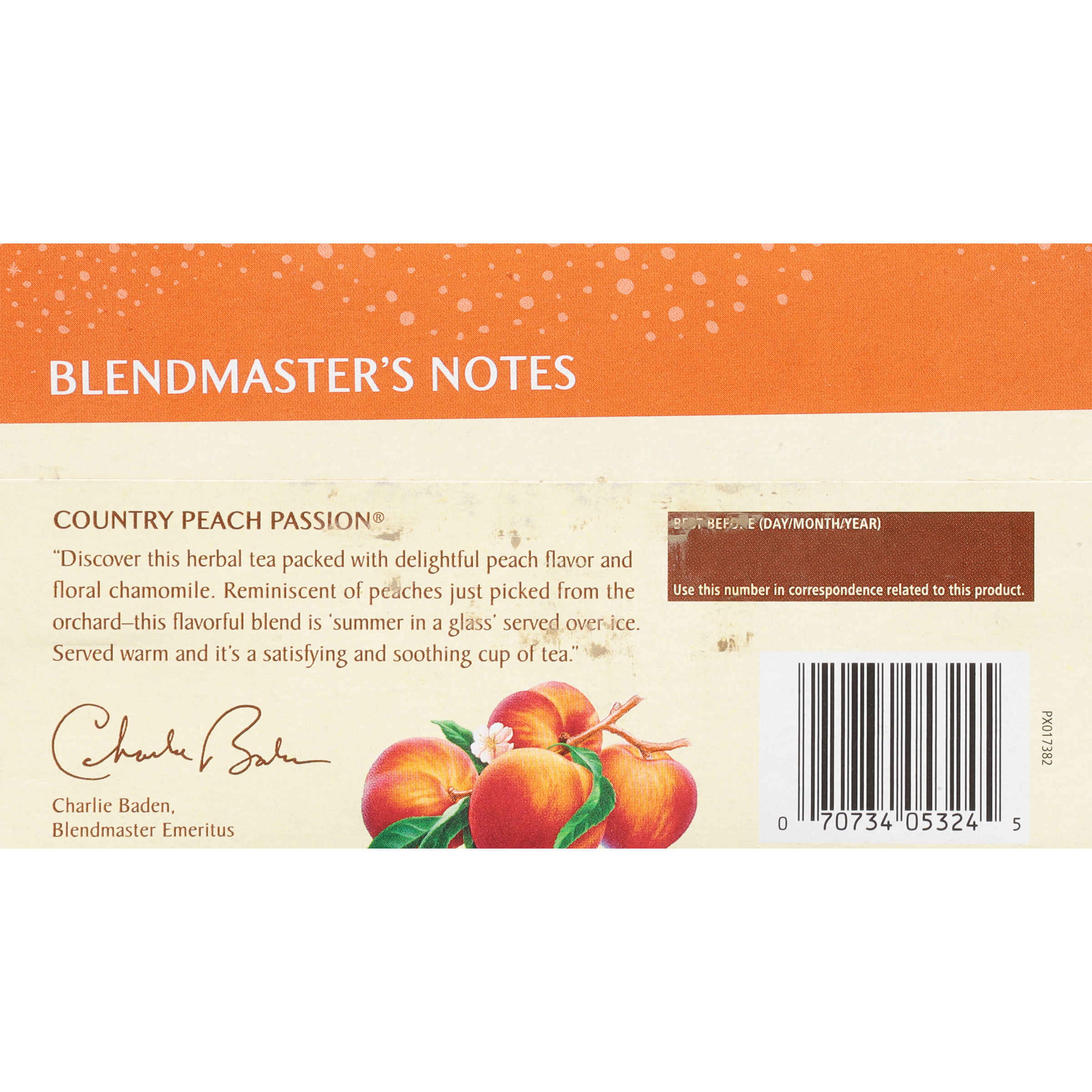 Celestial Seasonings Herbal Tea Country Peach 20s
