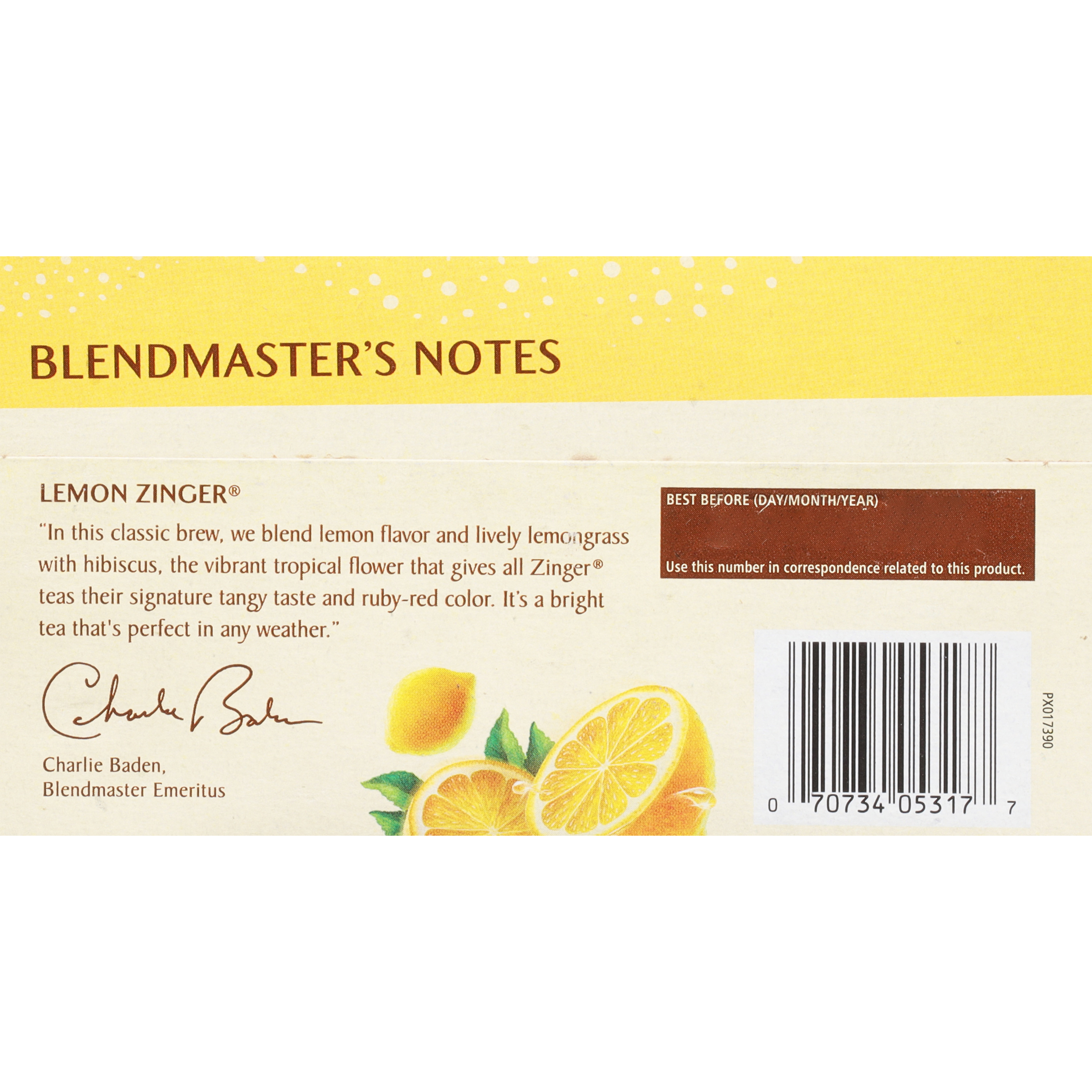 Celestial Seasonings Herbal Tea Lemon Zinger 20s