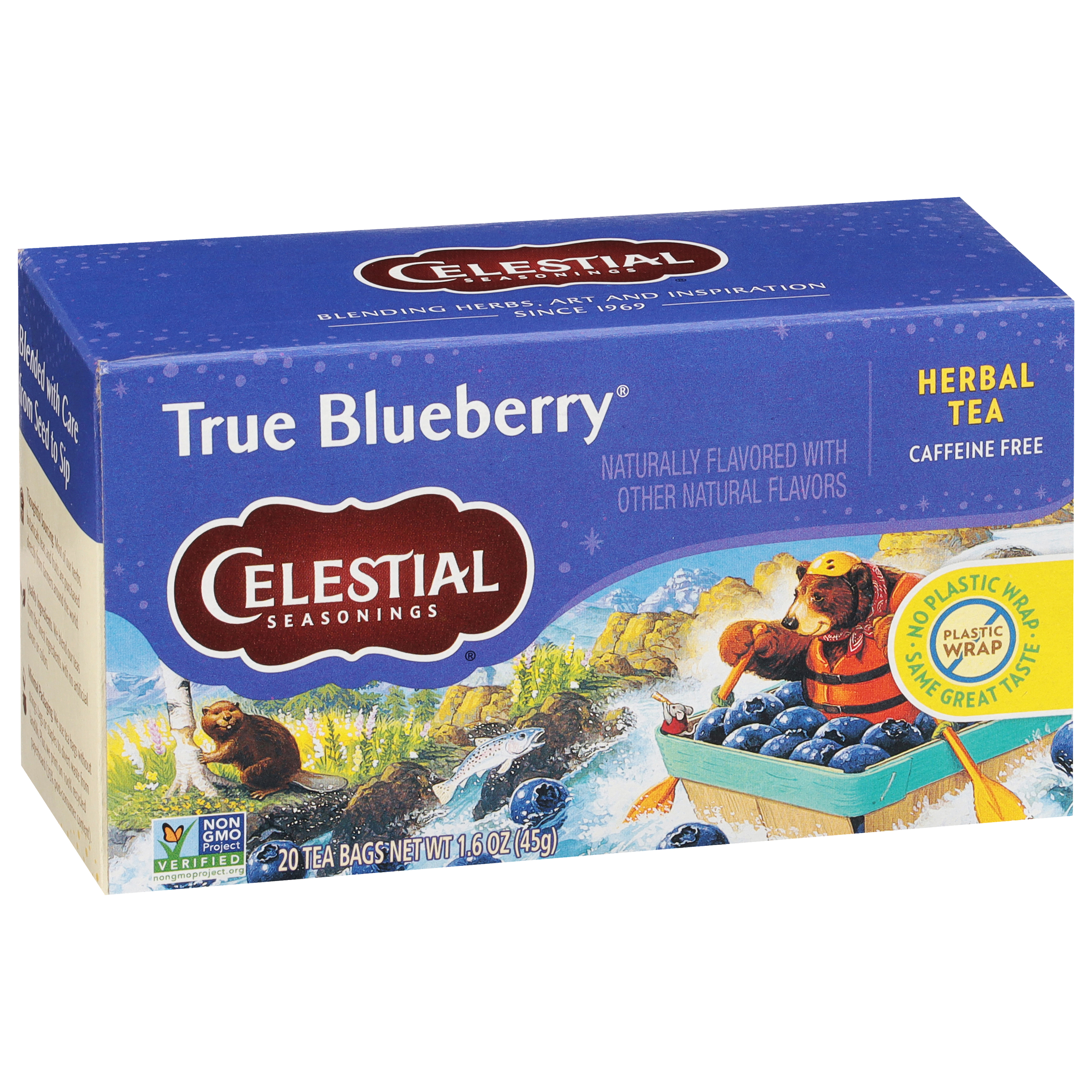 Celestial Seasonings Herbal Tea True Blueberry 20s