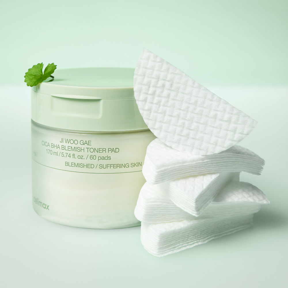 Celimax Ji Woo Gae Cica BHA Blemish Toner Pad 60s