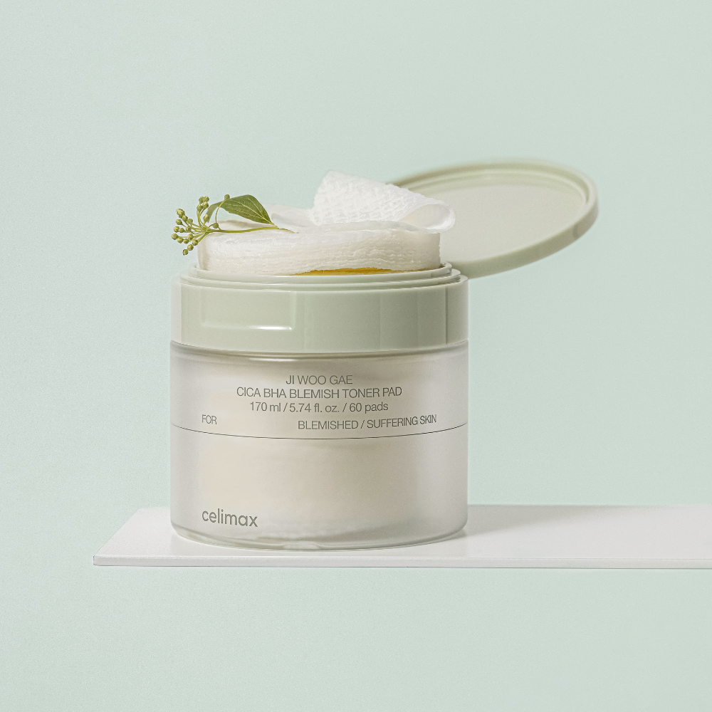 Celimax Ji Woo Gae Cica BHA Blemish Toner Pad 60s