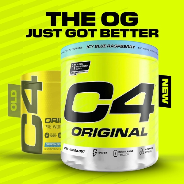 Cellucor C4 Original Powder Blue Raspberry 30 Servings 174g