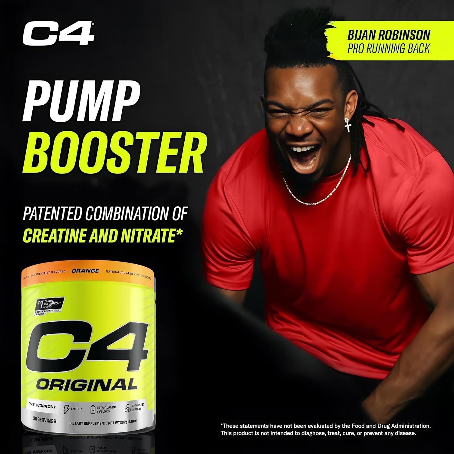 Cellucor C4 Original Powder Orange Burst 30 Servings 174g