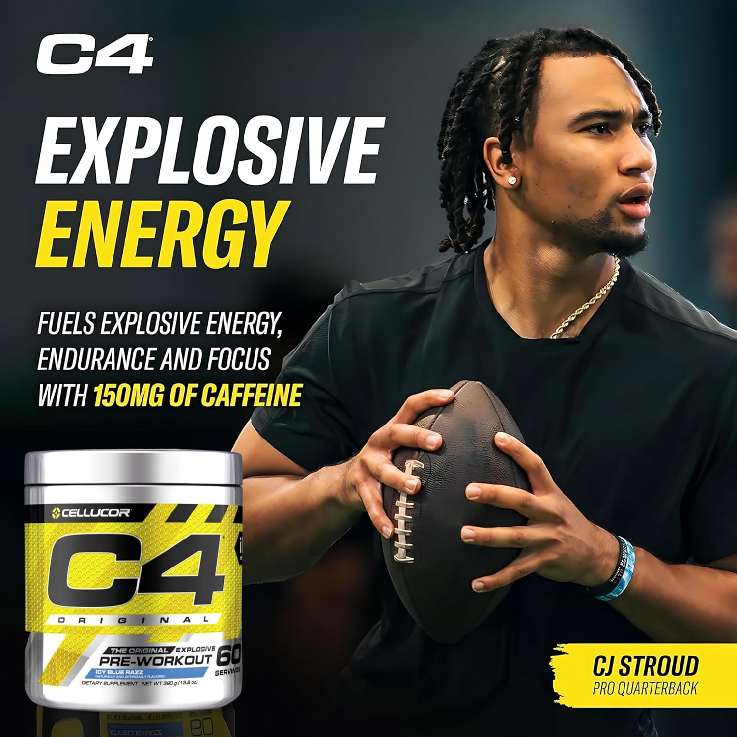 Cellucor C4 Original Icy Blue Razz 60 Servings