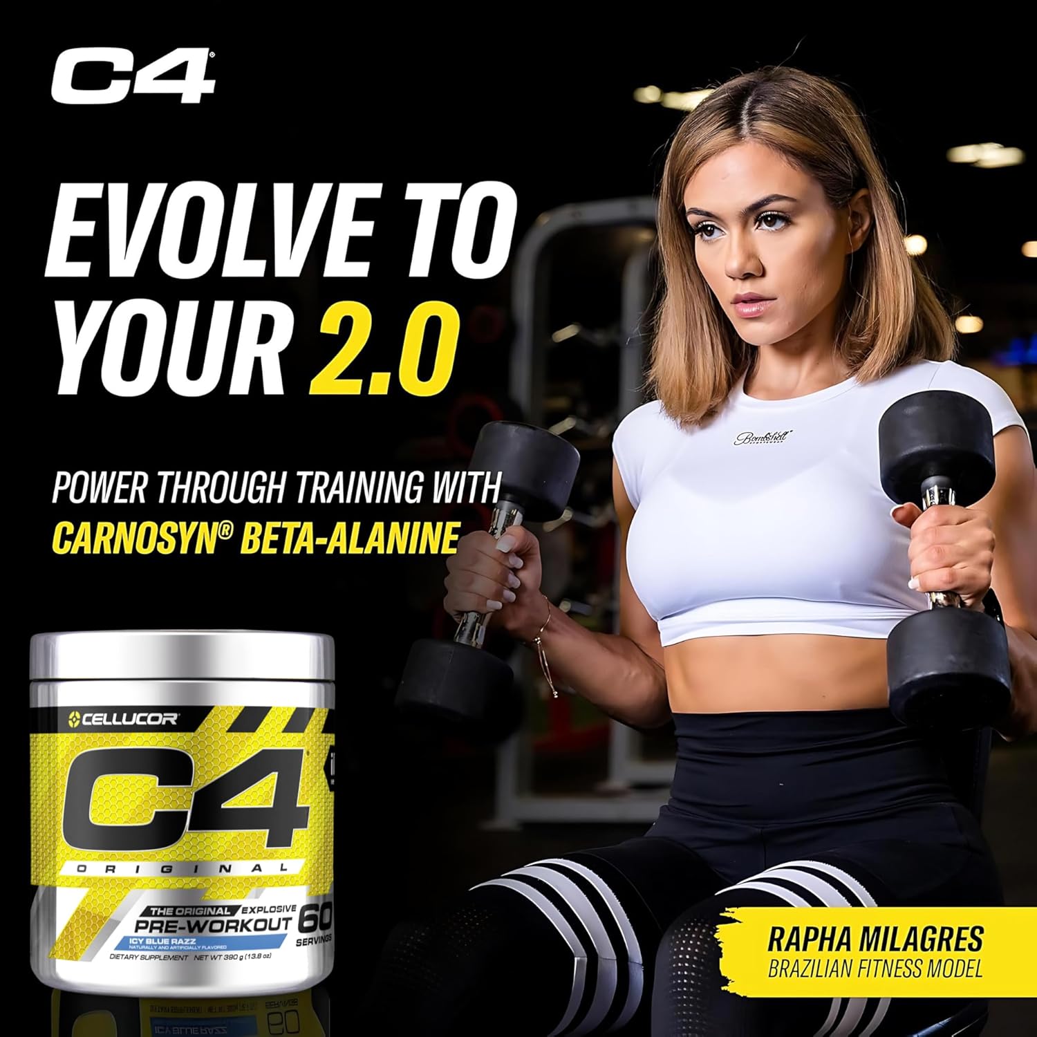 Cellucor C4 Original Icy Blue Razz 60 Servings