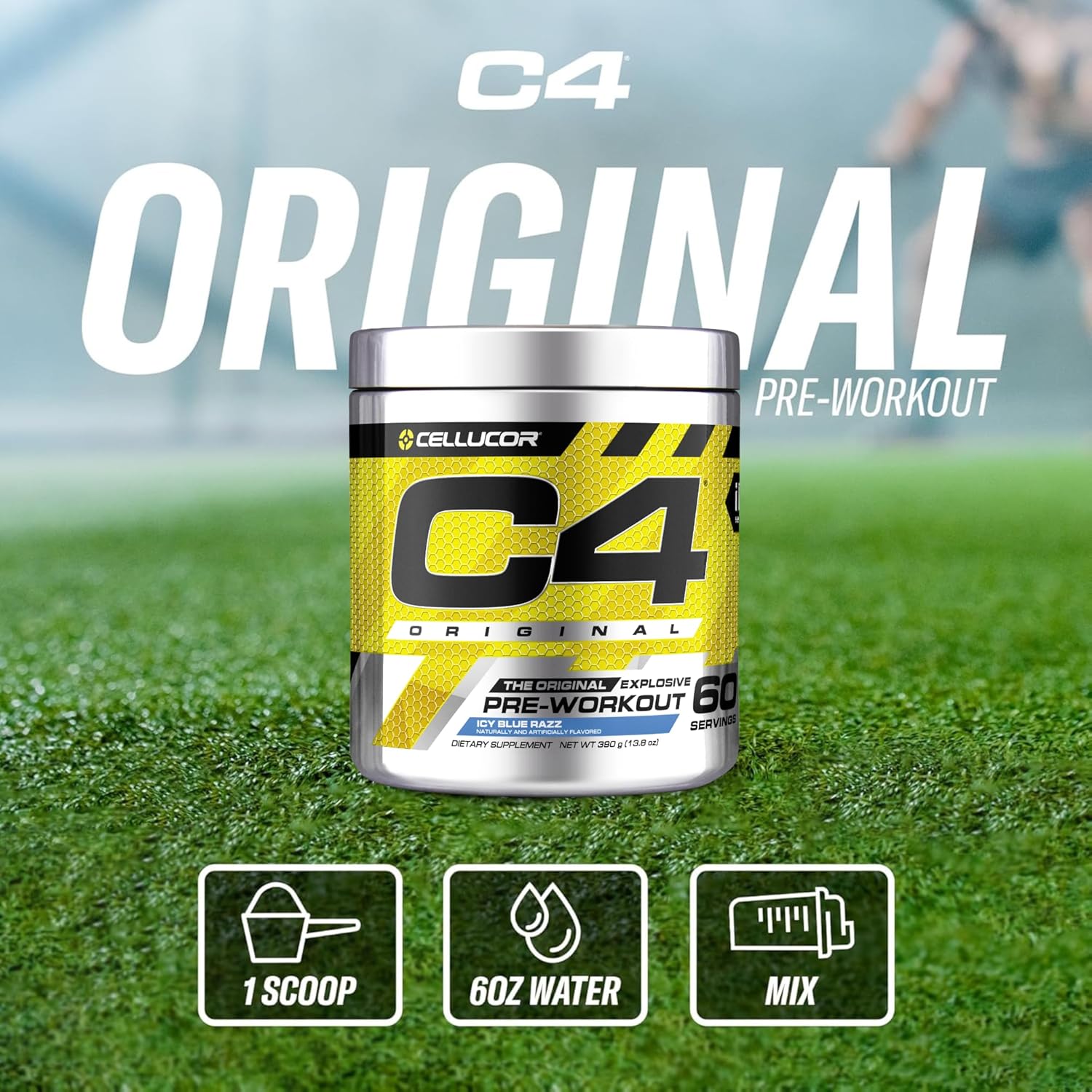 Cellucor C4 Original Icy Blue Razz 60 Servings