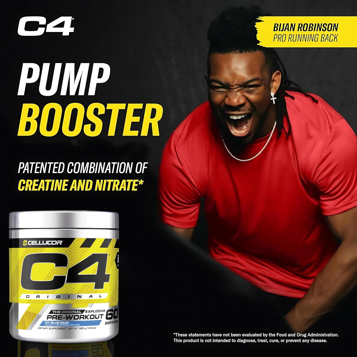 Cellucor C4 Original Icy Blue Razz 60 Servings