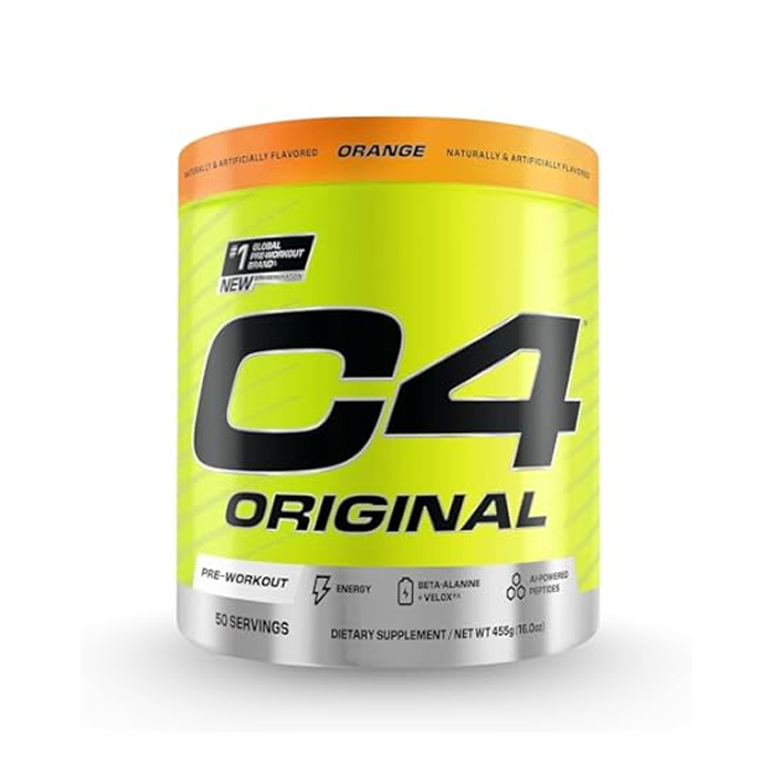 Cellucor C4 Original Pre-Workout Orange 455g, Energy, Focus and Endurance Formula, 50 Servings