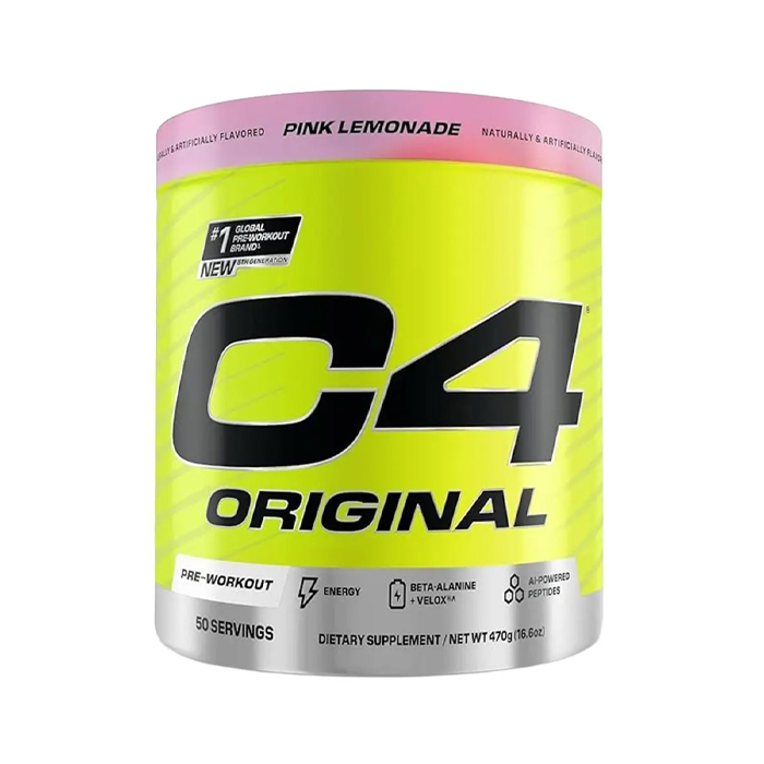 Cellucor C4 Original Pre-Workout Pink Lemonade 470g, Energy, Strength and Endurance, 50 Servings