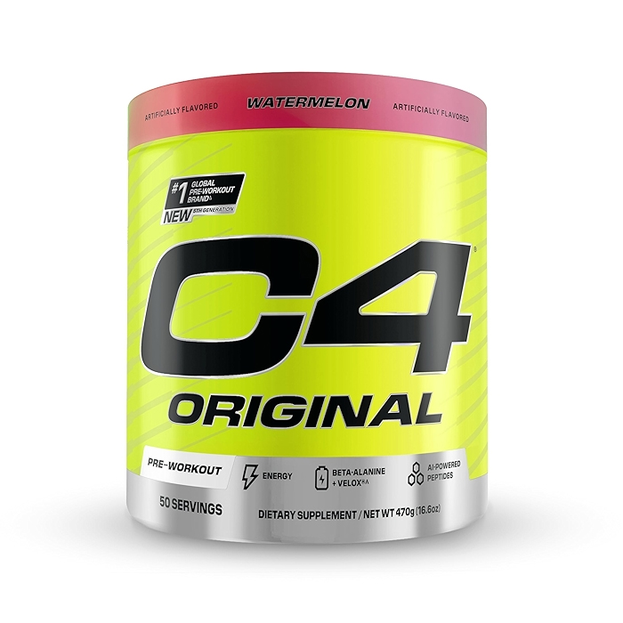 Cellucor C4 Original Pre-Workout Watermelon 470g, Energy, Strength and Endurance, 50 Servings