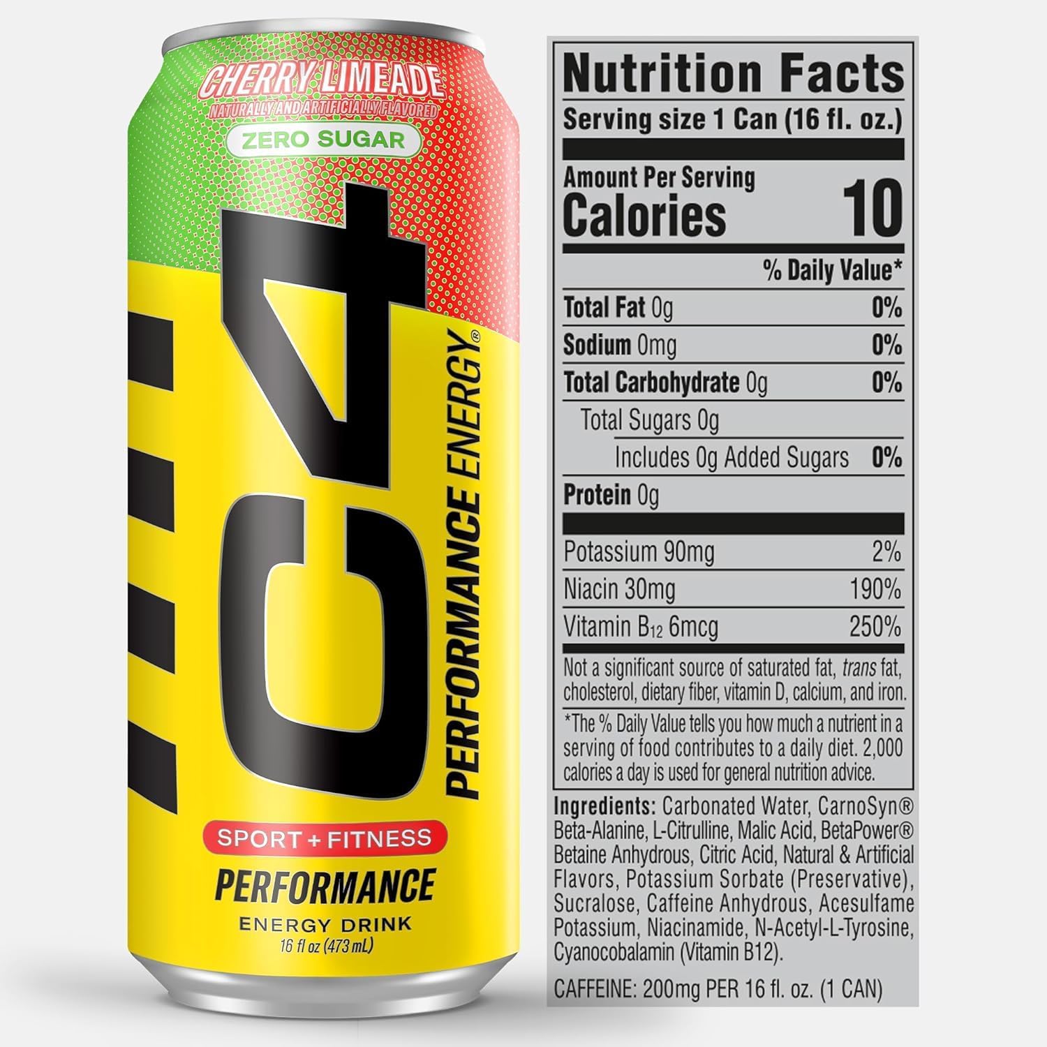 Cellucor C4 RTD Carbonated Cherry Lemonade 1s