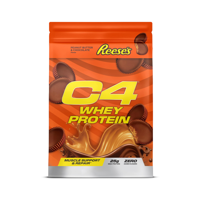Cellucor C4 Whey Protein Powder Reese’s Peanut Butter & Chocolate, Blend for Muscle Recovery, 814g