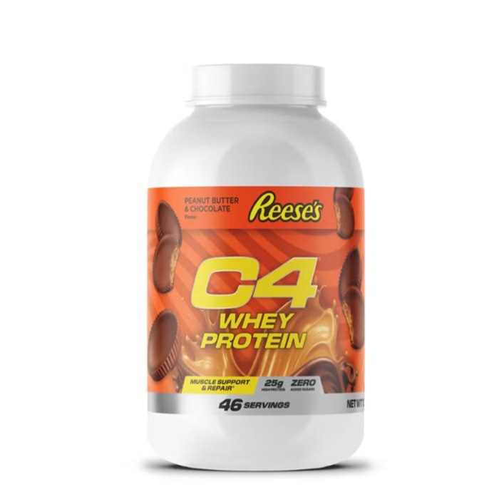 Cellucor C4 Whey Protein Powder Reese’s Peanut Butter & Chocolate, Blend for Muscle Recovery, 1.7kg