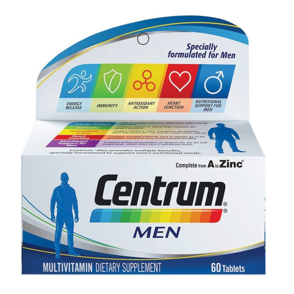 Centrum Men Specially Formulated Multivitamin for Men, 60 Tablets