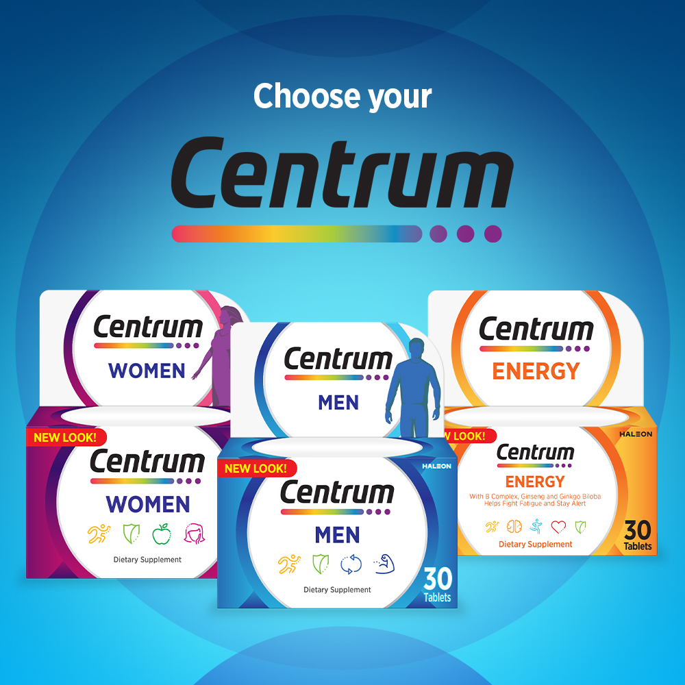 Centrum Men Multivitamin & Mineral Tablets for Energy, Immunity and Muscle Function, 30 Tablets