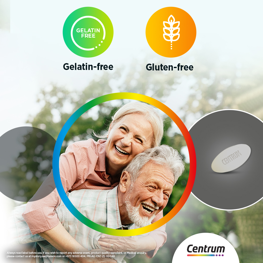 Centrum Silver Adult 50+ Multivitamin, Heart, Bone, Eye & Whole-Body Health Support, 100 Tablets
