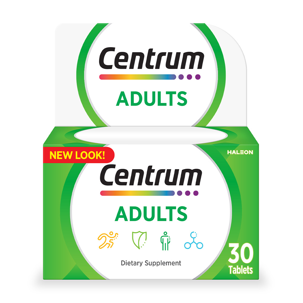 Centrum Adult Multivitamin, Complete Daily Vitamins & Minerals for Energy, Immunity & Wellness, 30 Tablets