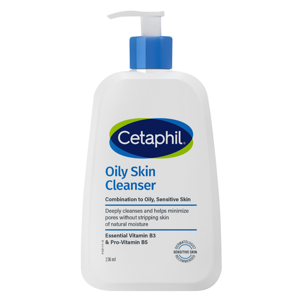 Cetaphil Oily Skin Cleanser, Deep‑Clean Gel for Combination to Oily, Sensitive Skin, 236ml