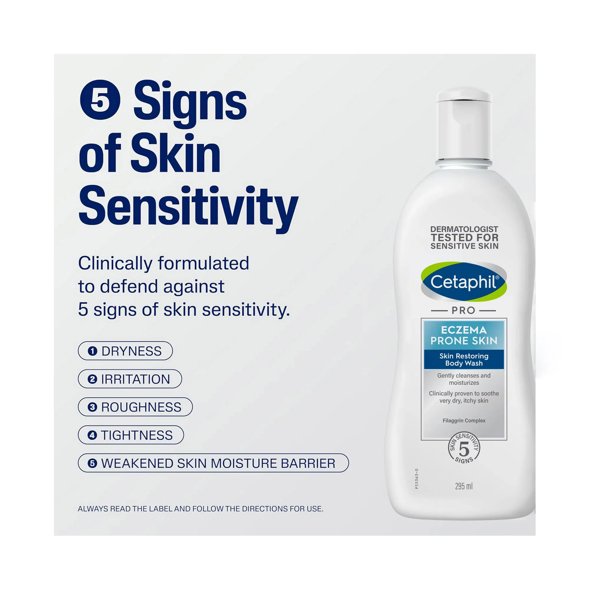 Cetaphil Pro Eczema Prone Skin Body Wash 295ml