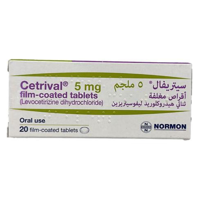 Cetrival 5mg Fc Tab 20s (10s Blister X 2)