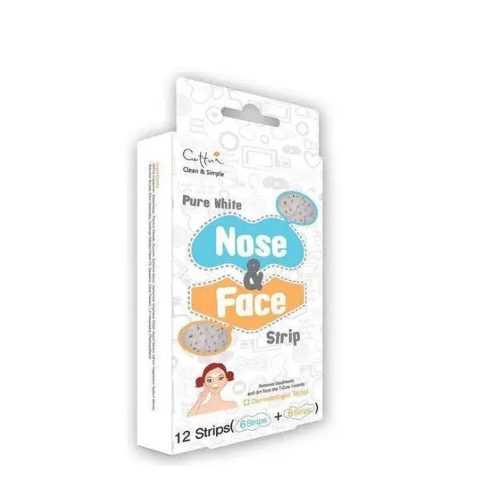 Cettua Clean & Simple Pure White Nose And Face Strips (6+6's)