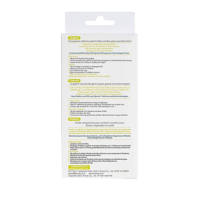 Cettua Clean & Simple Spot Clear Patch