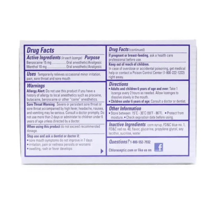 Chloraseptic Max Wild Berry 15's
