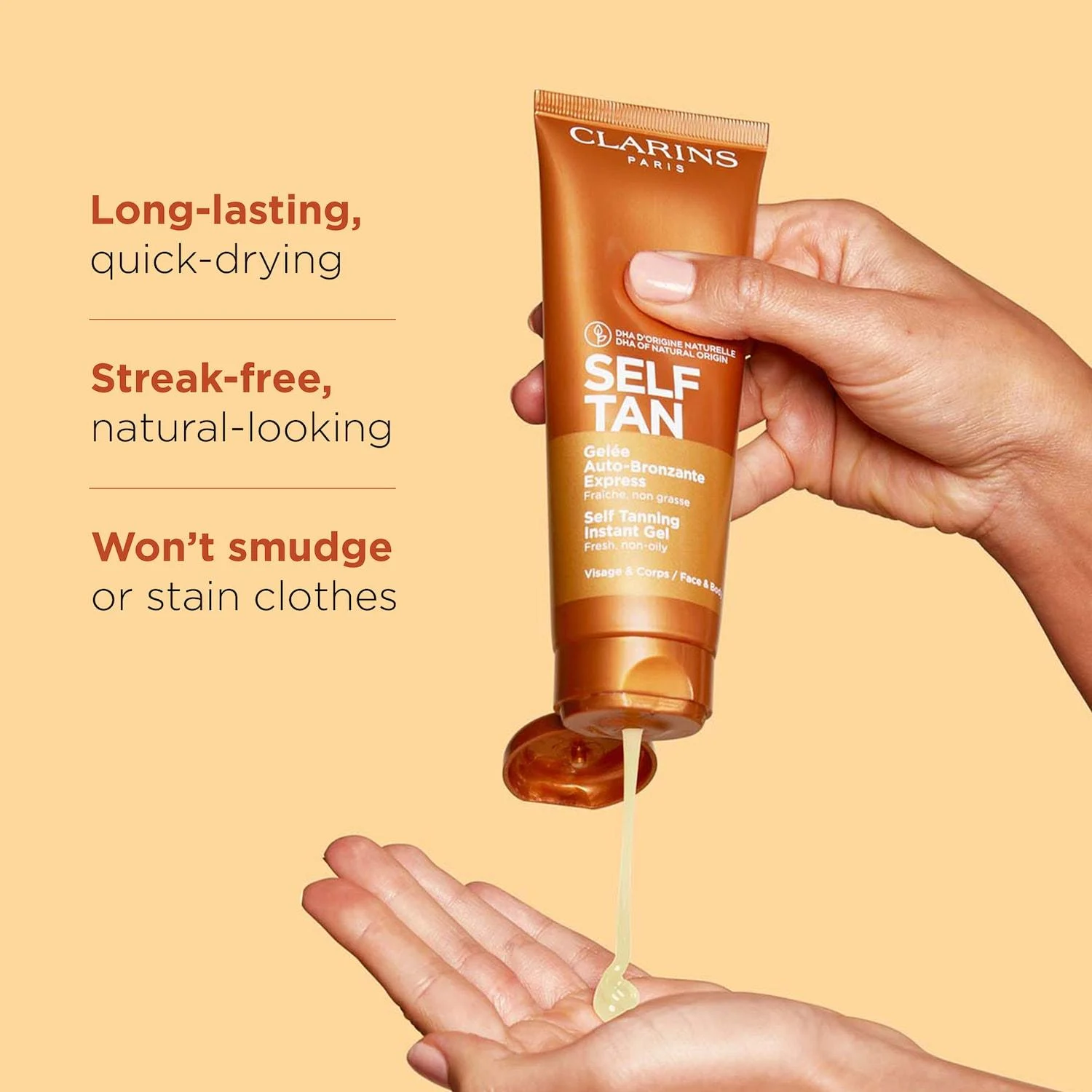 Clarins Self Tan Instant Face & Body Gel 125ml