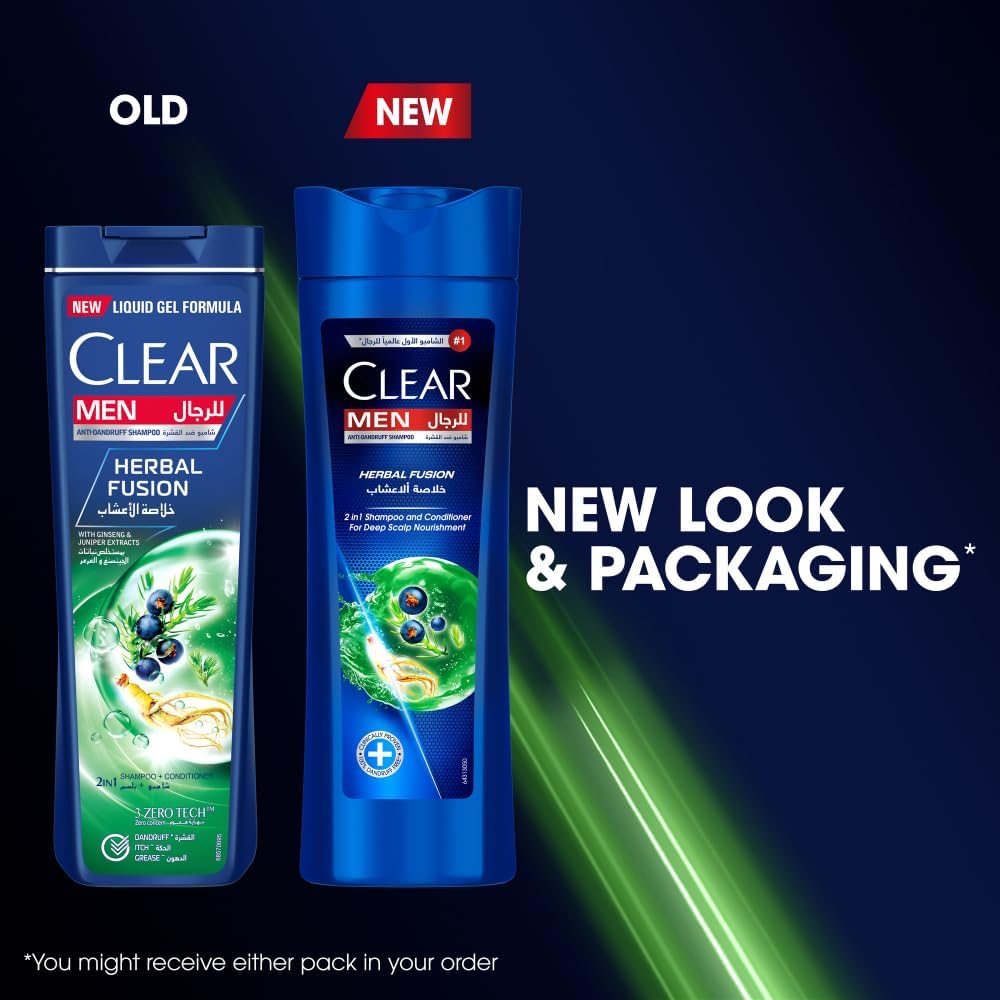 Clear Herbal Fusion 2 In 1 Shampoo & Conditioner For Men 200ml