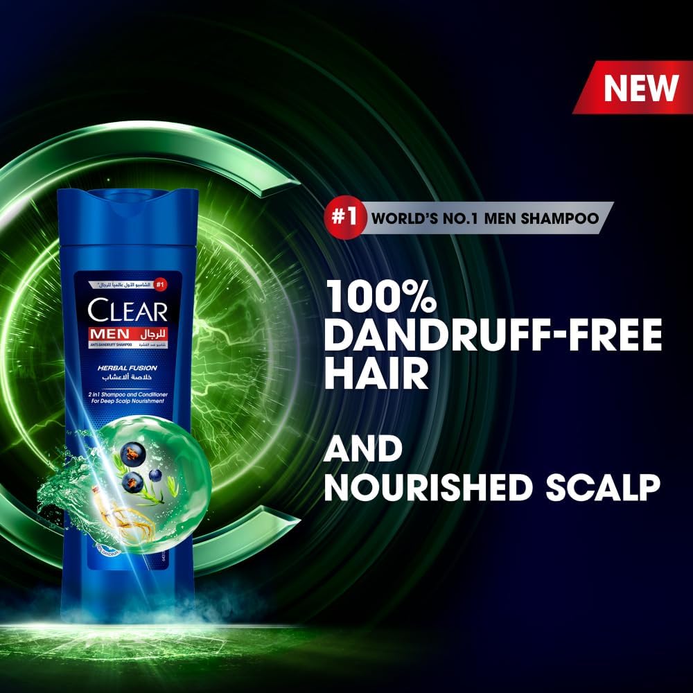 Clear Herbal Fusion 2 In 1 Shampoo & Conditioner For Men 200ml
