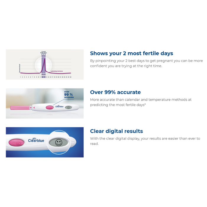 Clearblue Digital Ovulation Test Kit – Over 99% Accurate, Identifies 2 Most Fertile Days 10 Tests