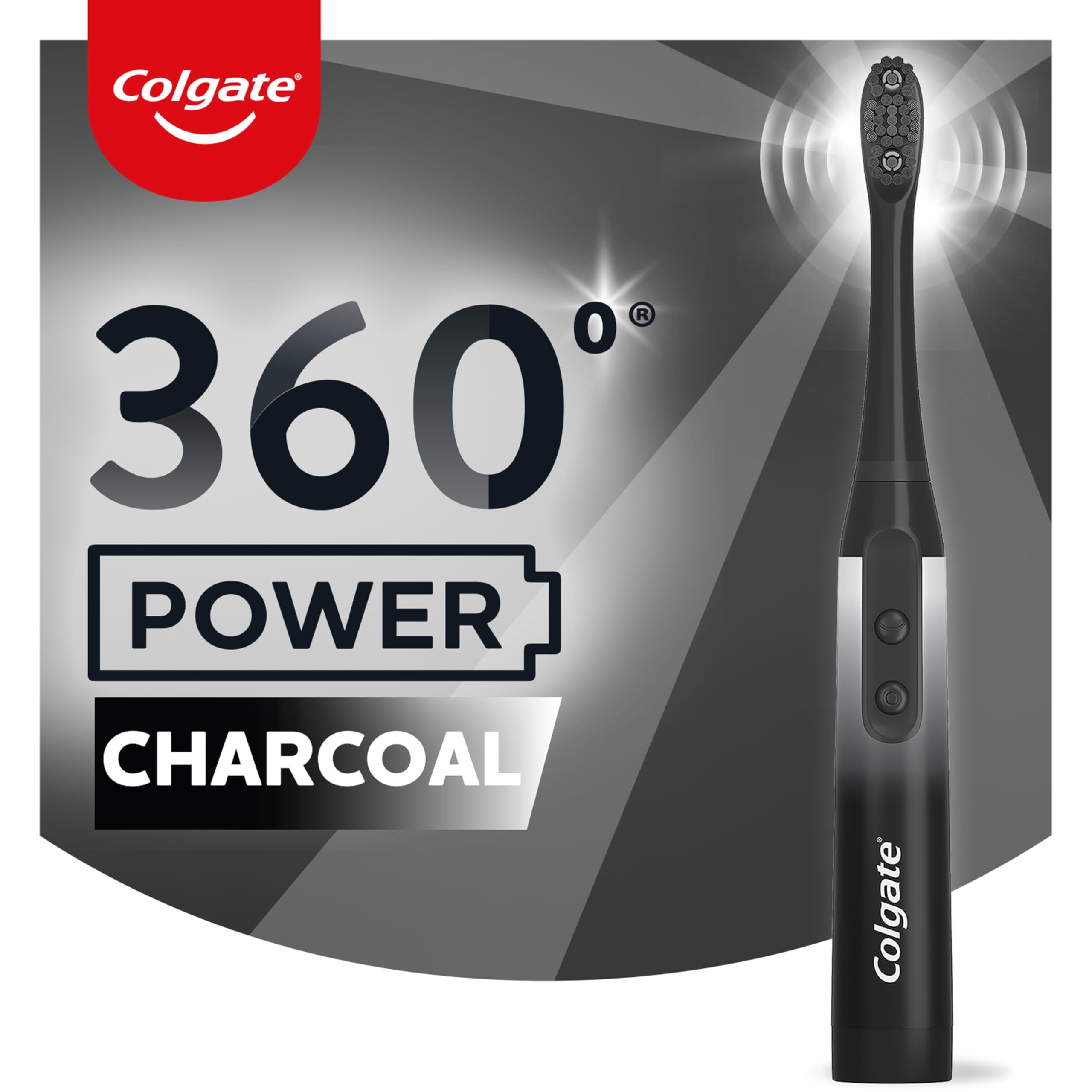 Colgate 360° Sonic Charcoal Charbon 2 Brush Heads:85358