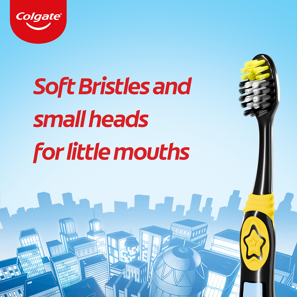 Colgate Kids 6+ years Batman Extra Soft Toothbrush