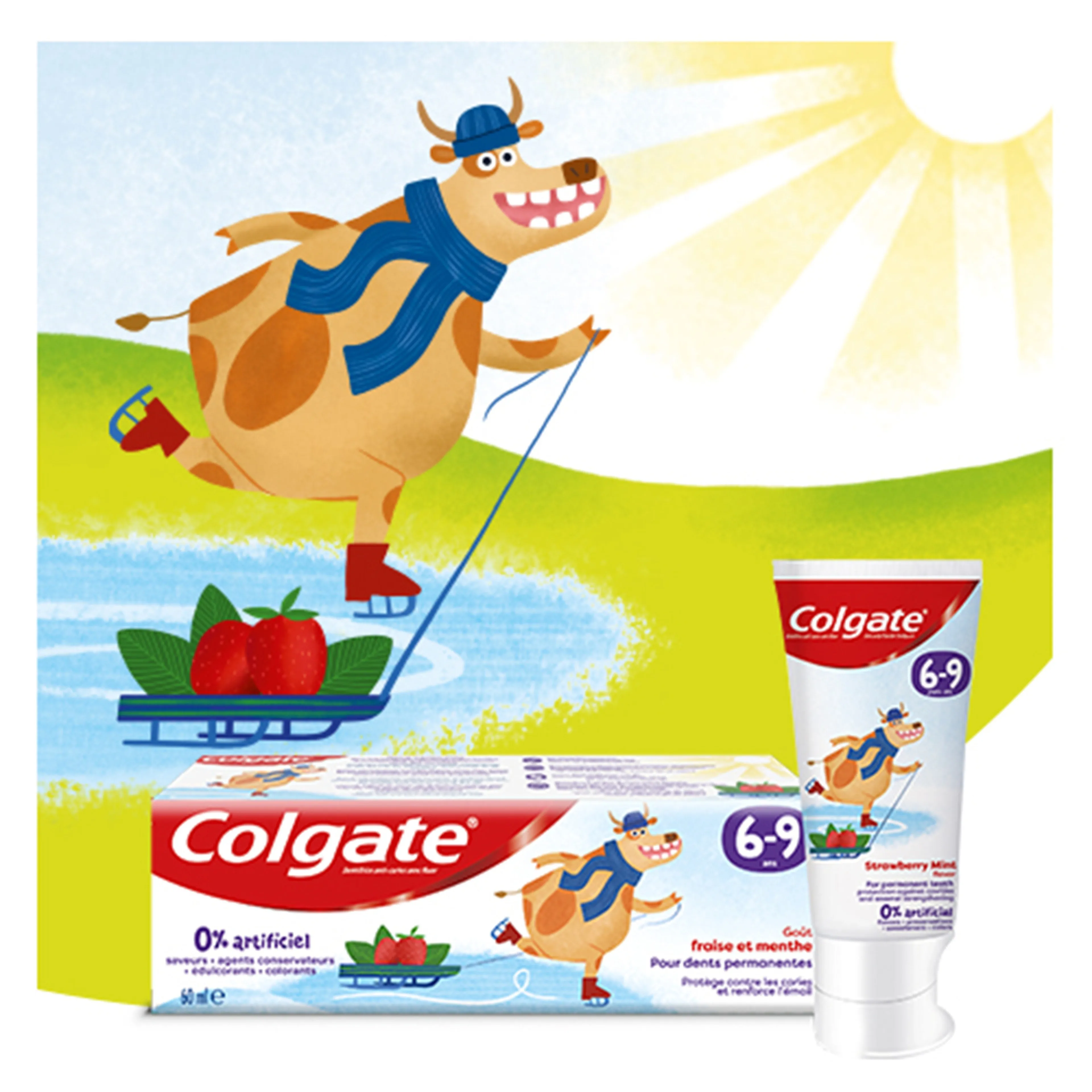 Colgate Toothpaste 6-9 Kids Strawberry Mint Flavor 60ml