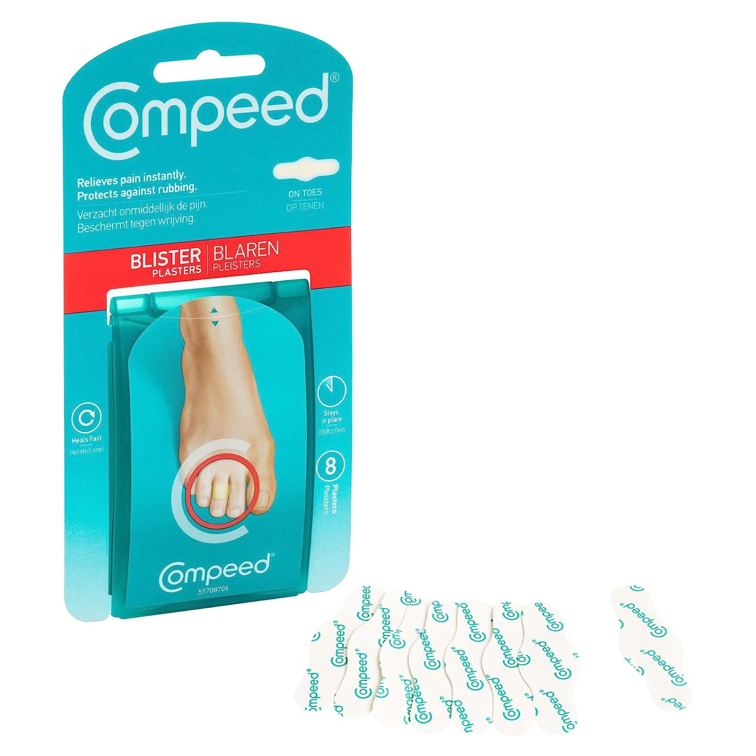 Compeed Toes Blister Plaster 8's