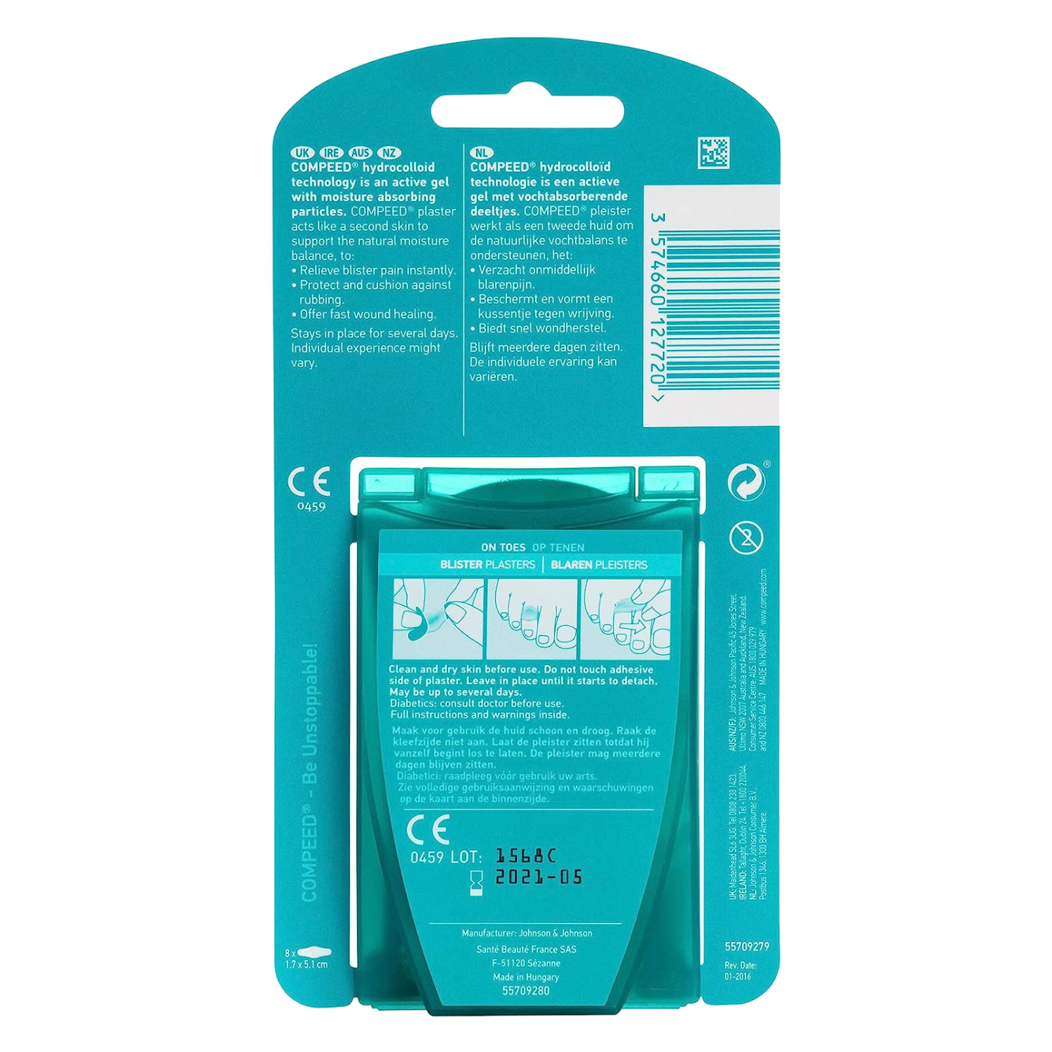 Compeed Toes Blister Plaster 8's