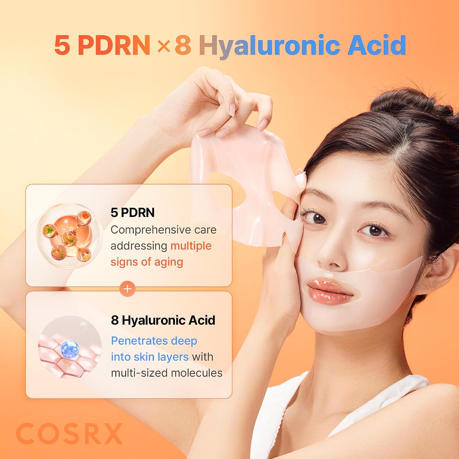 CosRx 5 PDRN Hyaluronic Acid Vital Sheet Mask 1's