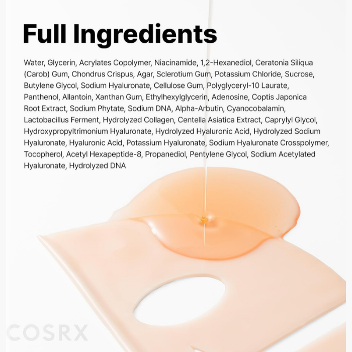 CosRx 5 PDRN Hyaluronic Acid Vital Sheet Mask 1's
