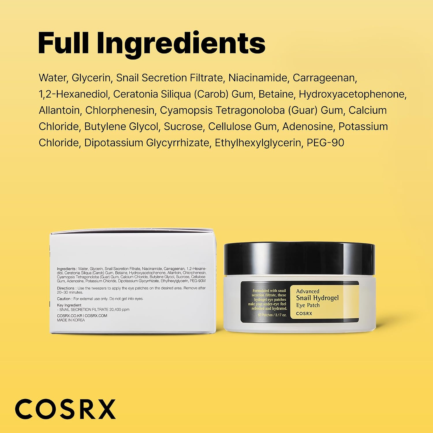 CosRx Advanced Snail Hydrogel Eye Patch 90G 60s 2305