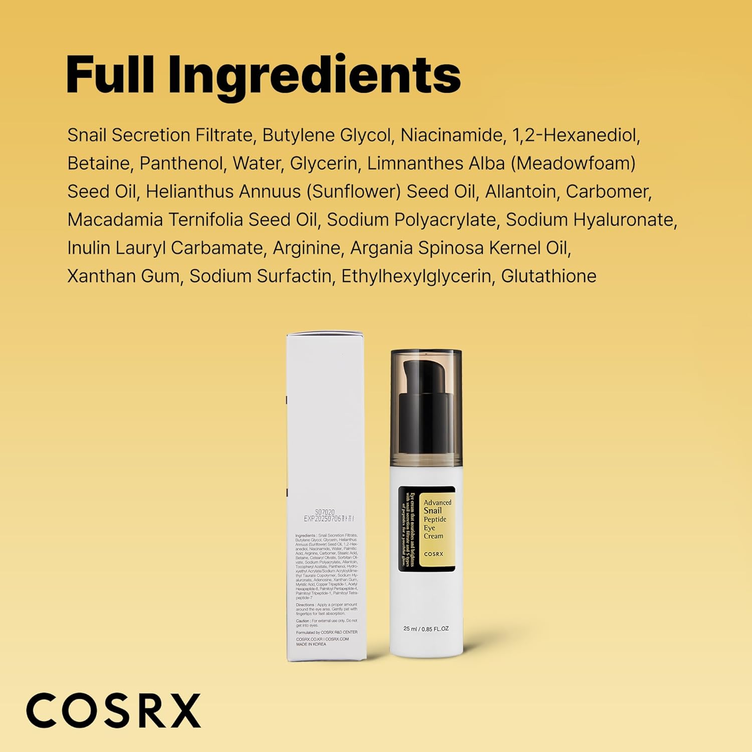 Cosrx Advanced Snail Peptide Eye Cream 25ml