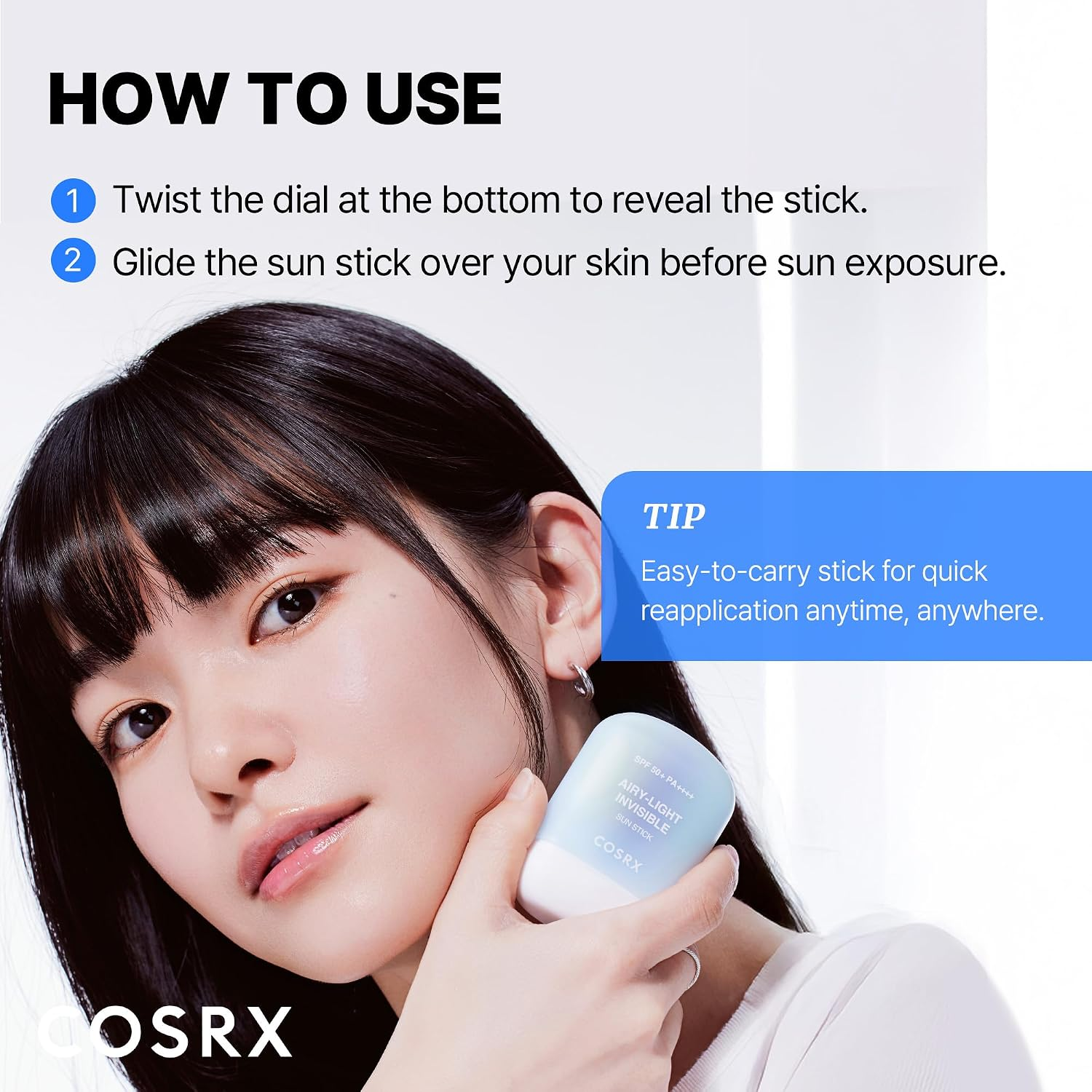 CosRx Airy-Light SPF50+ Invisible Sun Stick 19g