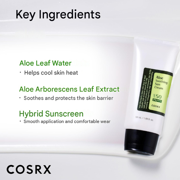 Cosrx Aloe Soothing Sun Cream(SPF50)Pa+++ 50ml